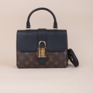 Louis Vuitton Monogram Black Locky BB Bag with Strap