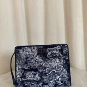 Christian Dior Blue The 30 Montaigne Dea Pouch