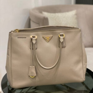 Prada Grey Galleria Large Tote Bag