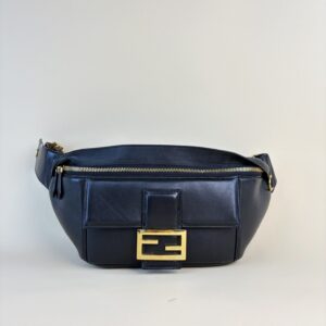 Fendi Black Nappa Apolo Baguette Belt Bag
