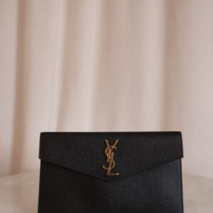YSL Black Uptown Clutch