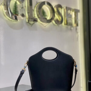 Burberry Black Pocket Bucket Shopping Small Bag