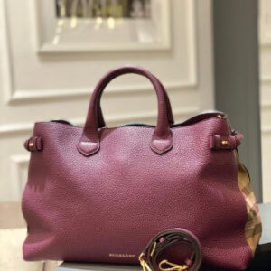 Burberry Burgundy Banner Bag