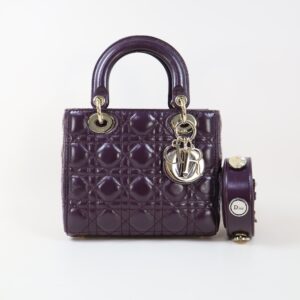 Christian Dior Burgundy Lady Dior Small Bag
