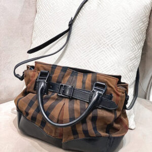 Burberry Bicolor Haymarket Bag