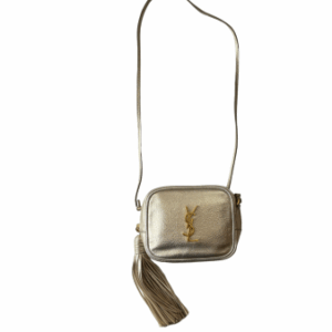 YSL Metallic Monogram Blogger Bag