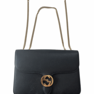 Gucci Black Interlocking Shoulder Bag