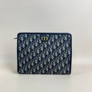 Christian Dior Blue Montaigne Pouch