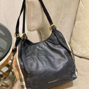 Burberry Black Haymarket Shoulder Bag