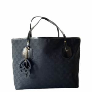 Gucci Black Shoulder Bag W/ Bag Charms