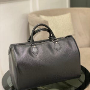 Louis Vuitton Noir Speedy 35 Bag