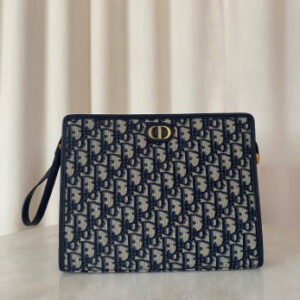 Christian Dior Blue Montaigne Pouch
