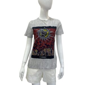 Le Jugement XS Multi-colour T-shirt in Cotton, Linen