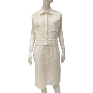 Robe Inspiration Chemise 42 Blanc Dress with Tie Back