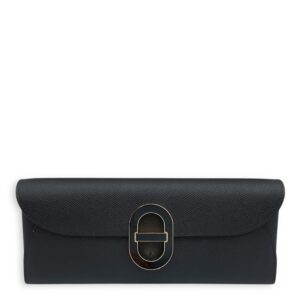 Maillon To Go Black Crossbody Bag in Epsom, Lacquered hardware