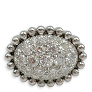 Perlée Diamonds Pavé 48 Ring in White Gold Hardware