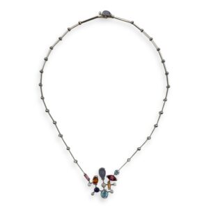Meli Melo Necklace in White Gold Hardware