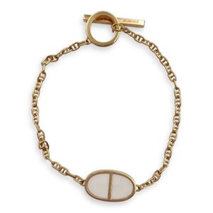 Chaine D'ancre Verso SH Bracelet in White Ceramic