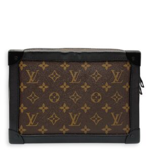 Monogram Solar Soft Trunk Brown Monogram Crossbody Bag in Canvas, Black Powder Coated hardware