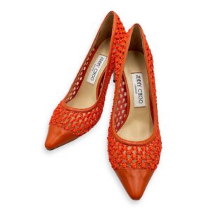 Wowen Raffia 37.5 Amber Orange Heels