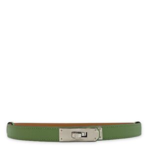 Kelly Vert Criquet/Chai/Celeste/Craie Pocket Belt in Epsom, Palladium hardware