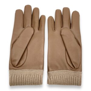 Jeanne Size: 8 Etoupe Gloves in Lambskin