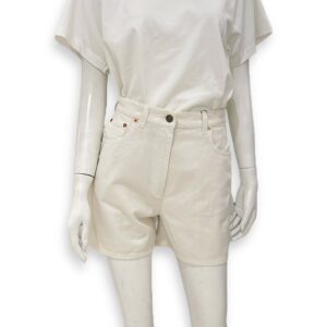 White Cotton Shorts 25 White Ready-To-Wear