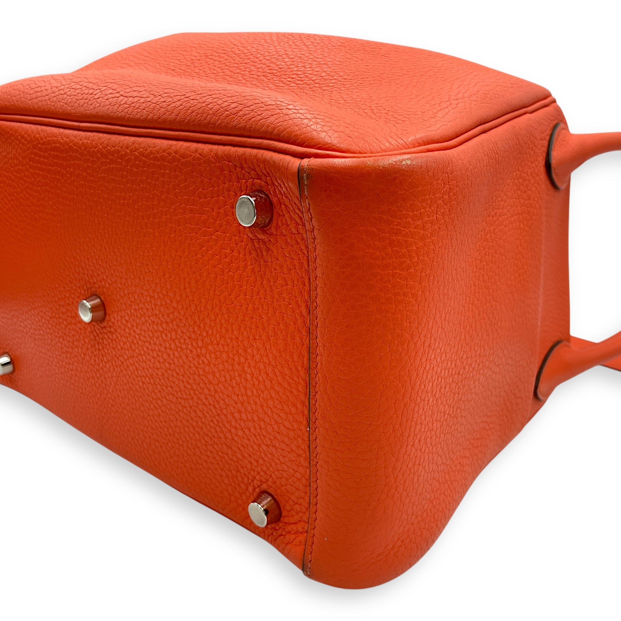 Lindy Verso 30 Orange Poppy/Bordeaux in Clemence, Palladium hardware - Image 9