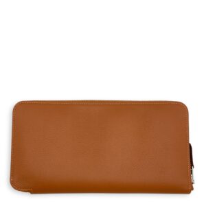 Azap Silk In Gold Wallet in Evercolor, Palladium hardware