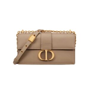 30 Montaigne East-West bag with chain Hazelnut Calfskin - DB038