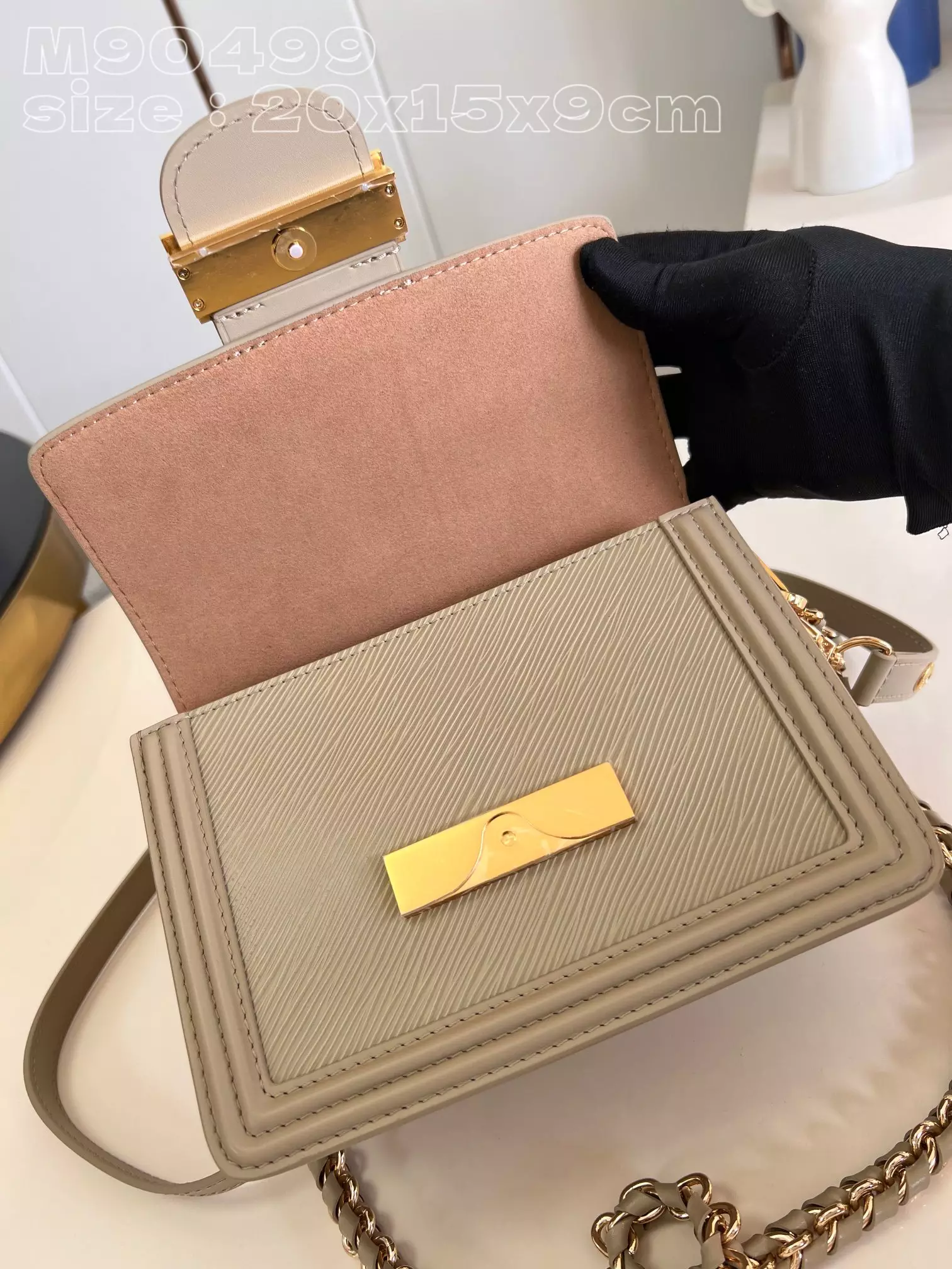 Louis Vuitton Mini Dauphine Poivre Brown - Repbags.is - Image 4