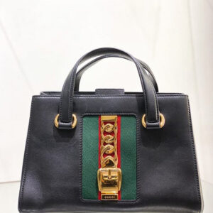 Gucci Black Sylvie Top Handle Bag