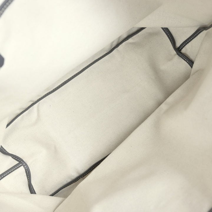 Goyard Goyardine Canvas Grey Hand-Painted Saint Louis PM Tote Palladium Hardware - Image 9