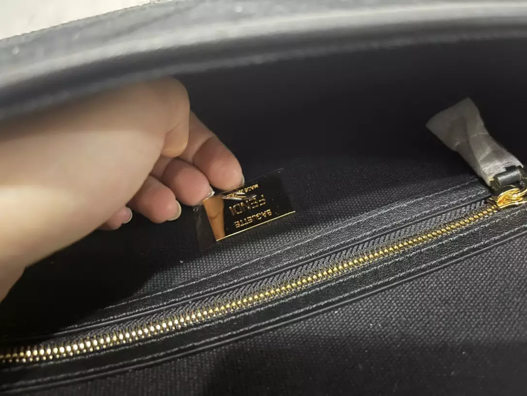 Baguette Black FF Canvas Bag - Repbags.ru - Image 11