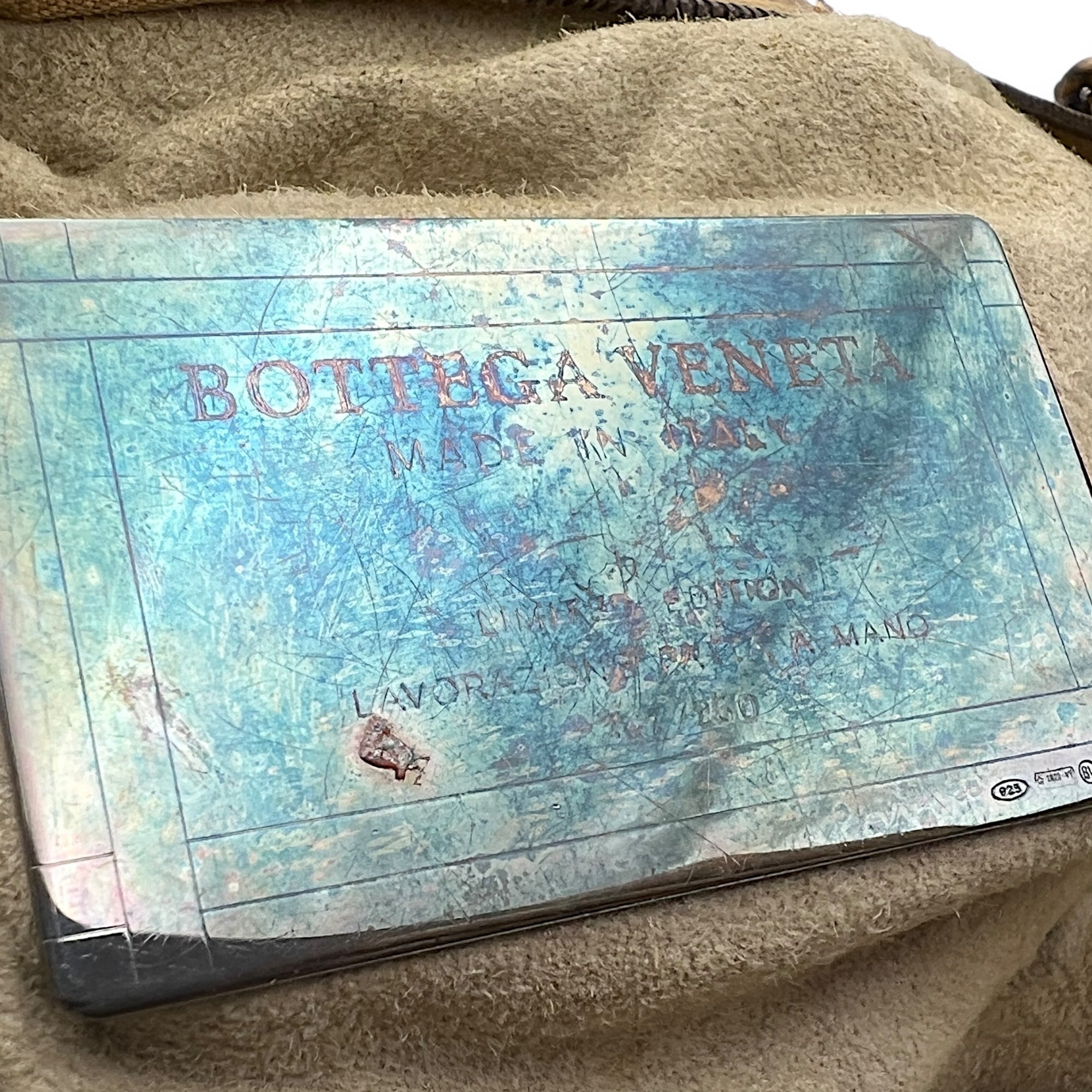 Duette Brown Shoulder Bag in Python Leather, Brushed Gold hardware - Image 14