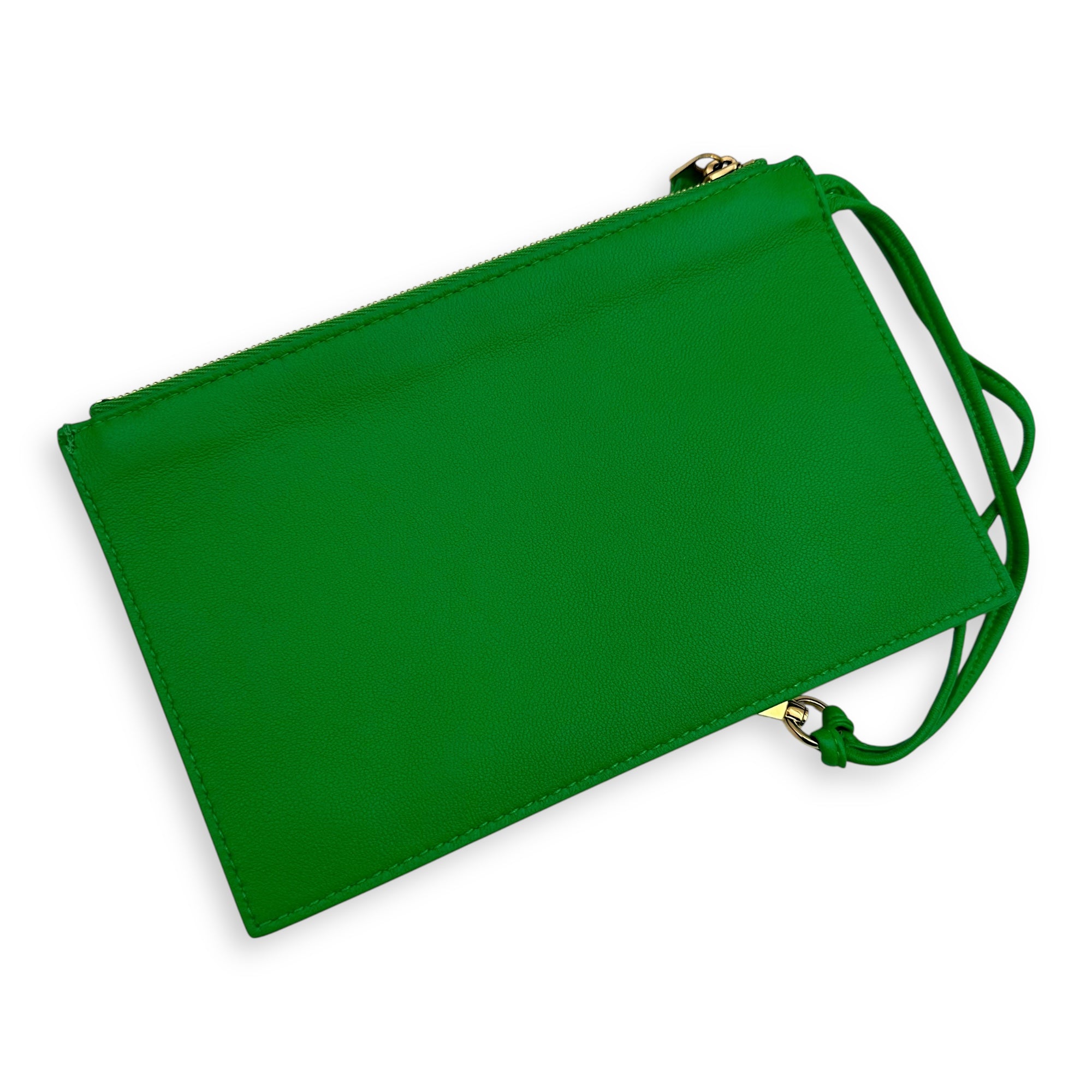 Cabat Top Handle Bag Green in Lambskin, Gold hardware - Image 15