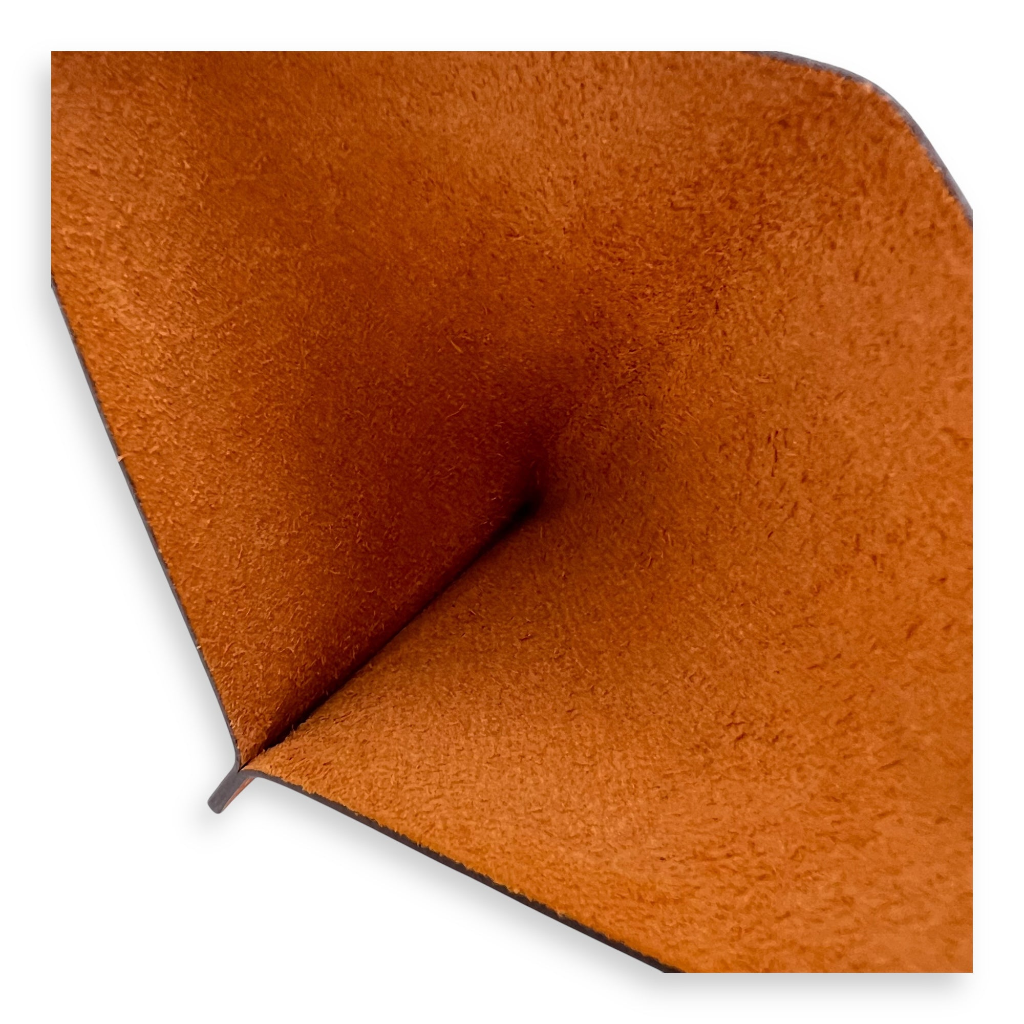 Passport Holder Orange Passport Holder in Epsom, Silver hardware - Image 9