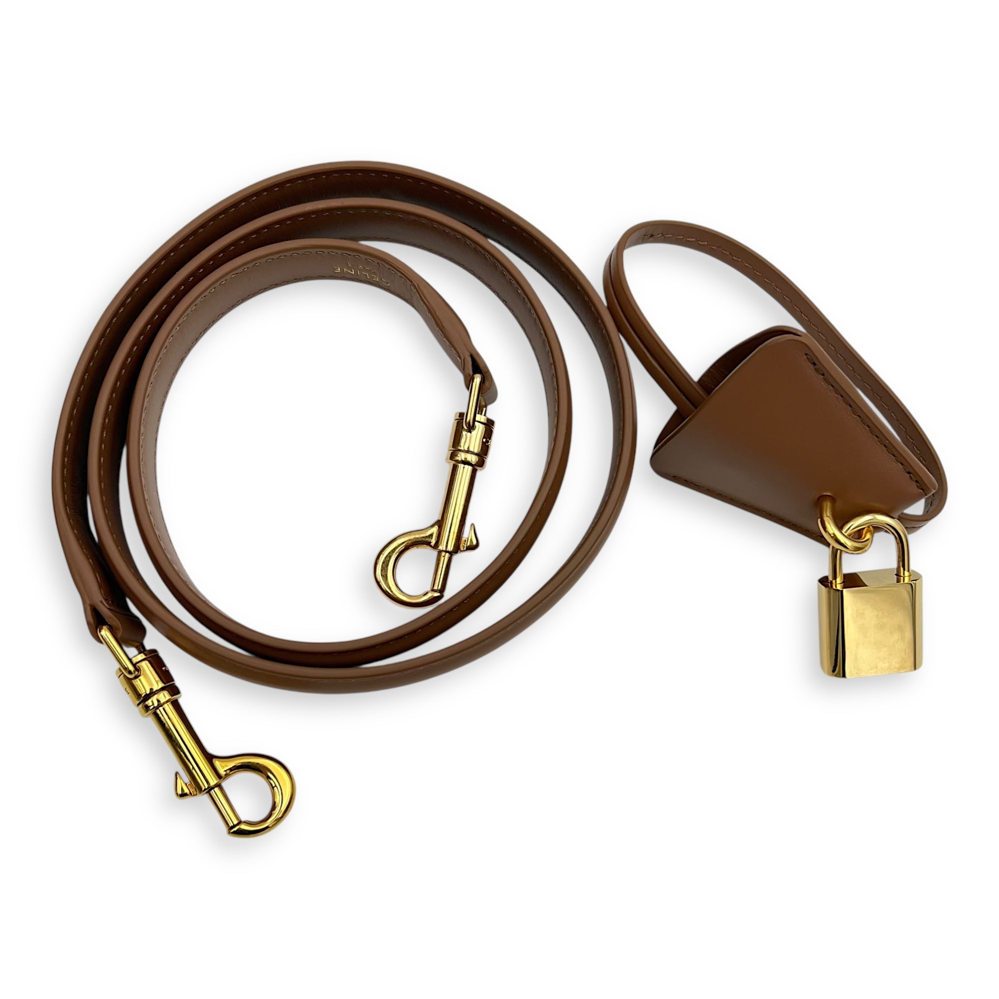 16 Top Handle Bag Brown in Calfskin, Gold hardware - Image 10