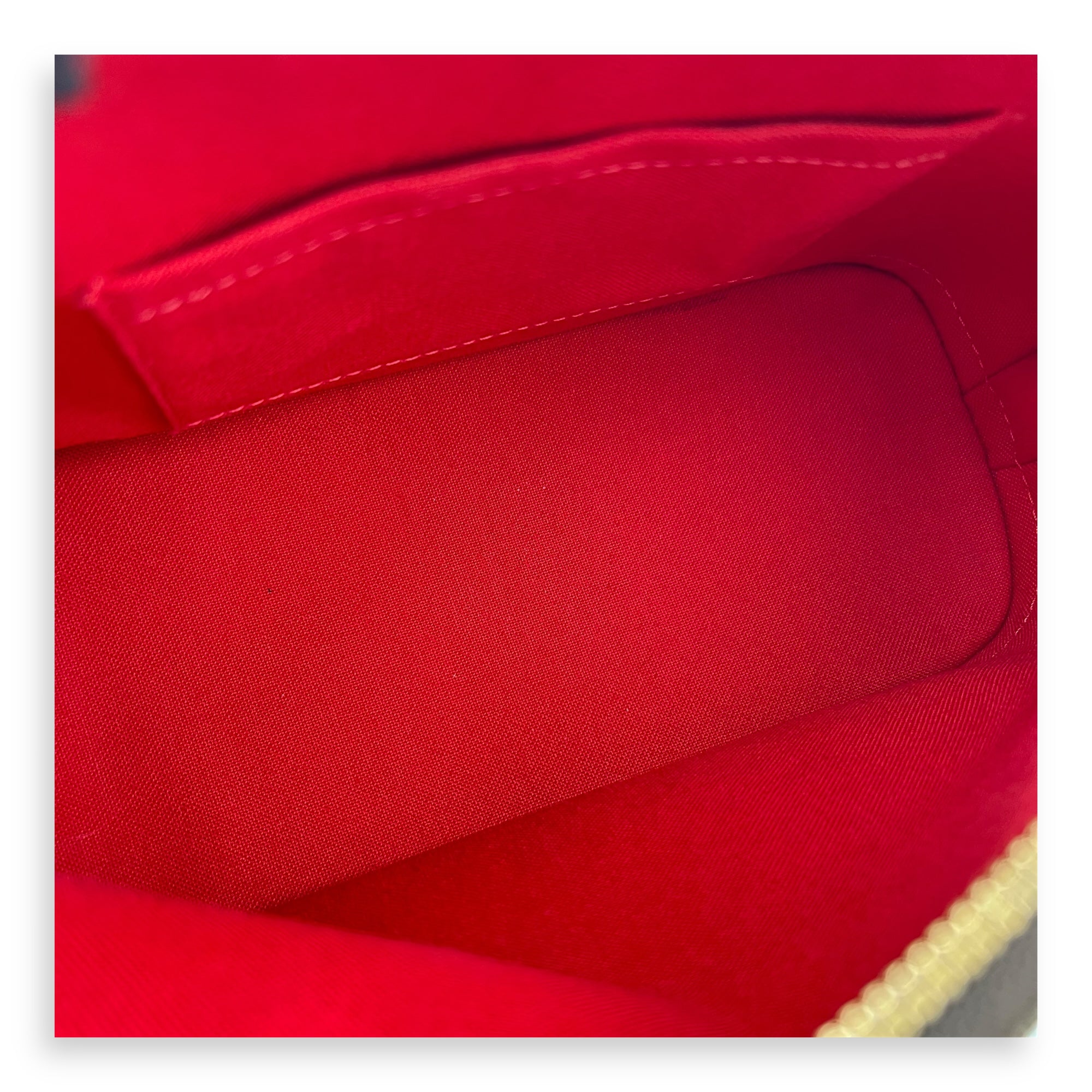 Alma Top Handle Bag BB Brown in Coated Canvas, Gold hardware - Image 11