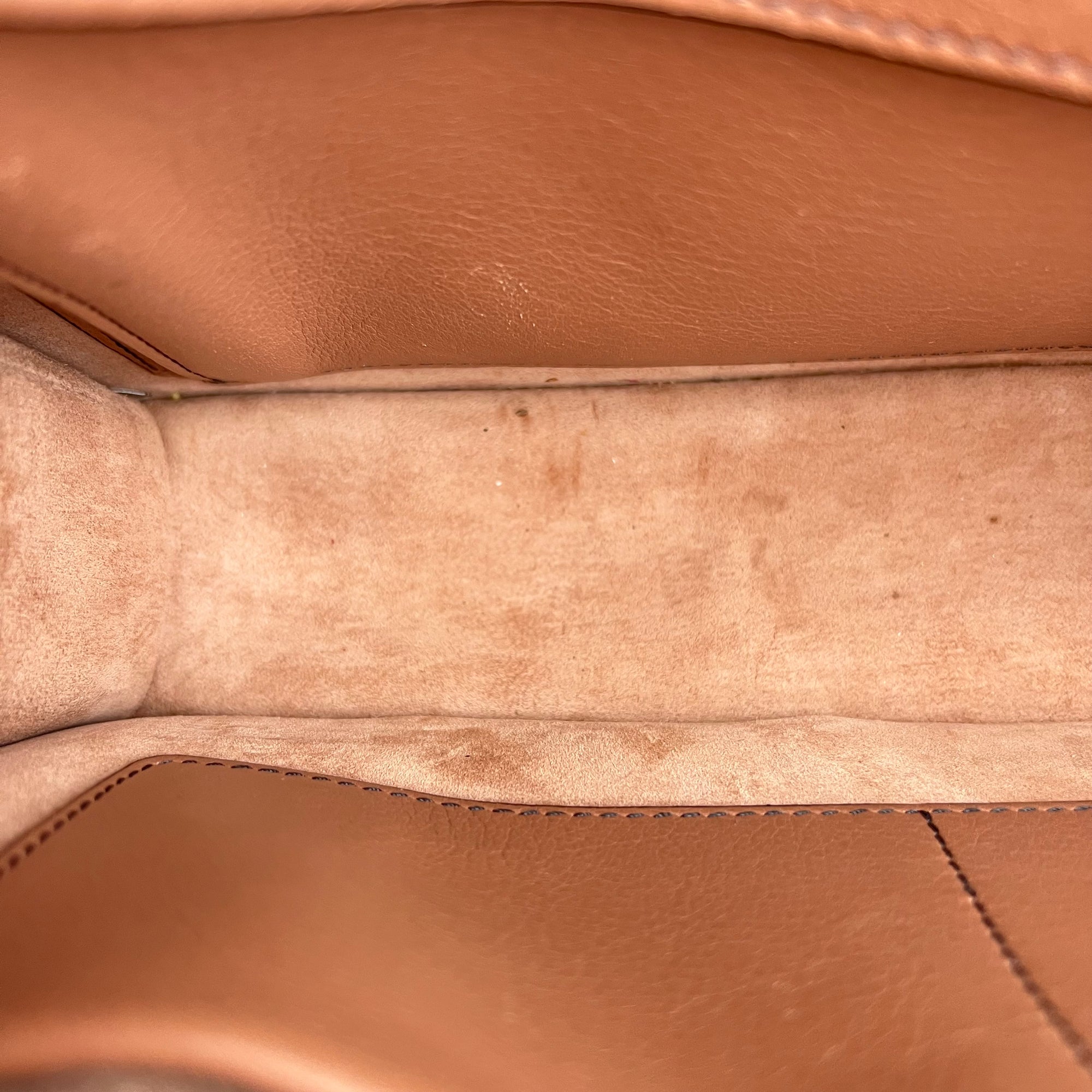 J'adior Shoulder Bag Beige in Calfskin, Gold hardware - Image 12