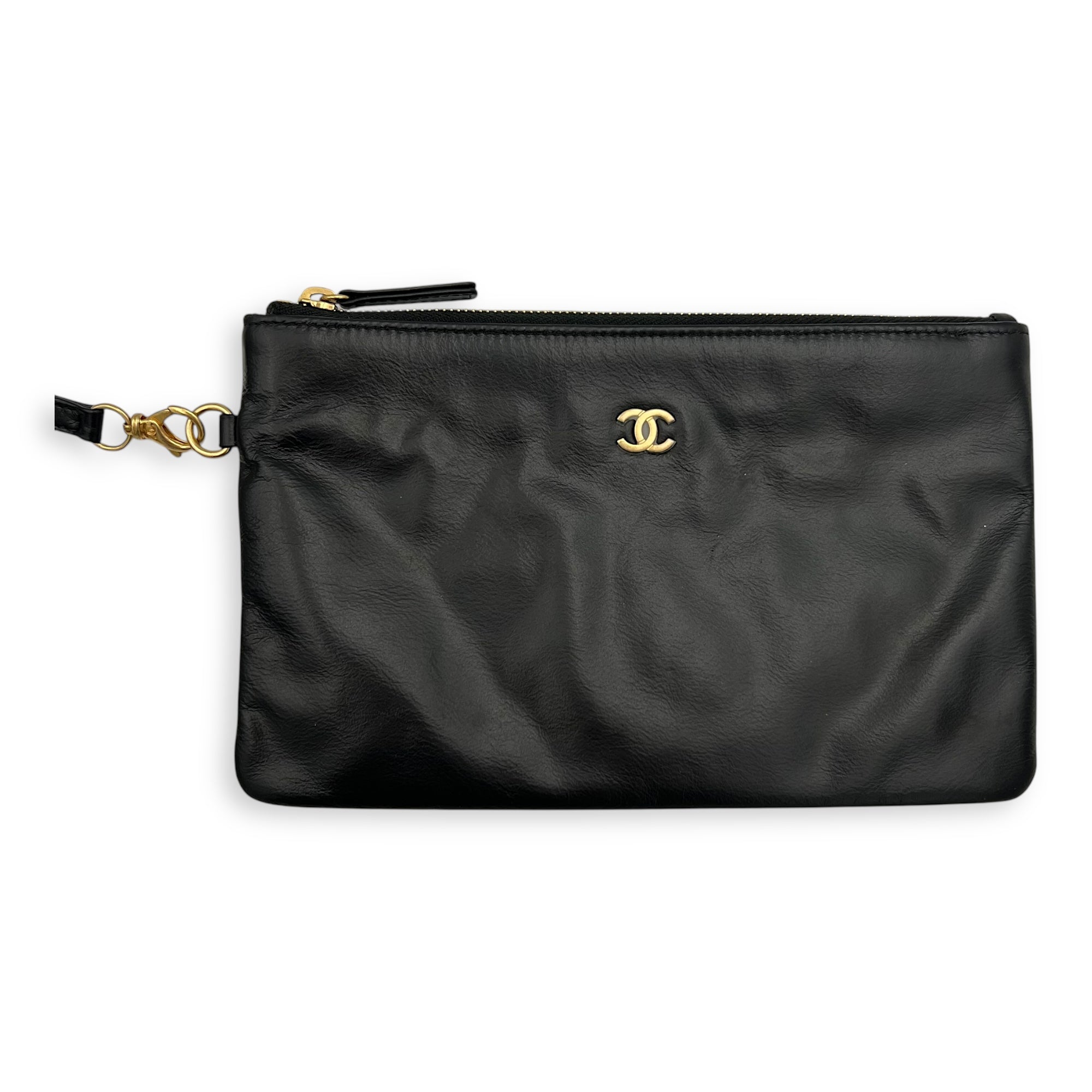 22 Tote Tote Bag Small Black in Calfskin, Gold hardware - Image 10