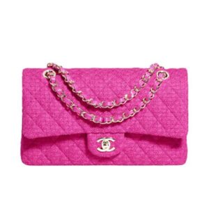 CLASSIC HANDBAG CASHMERE TWEED & GOLD-TONE METAL