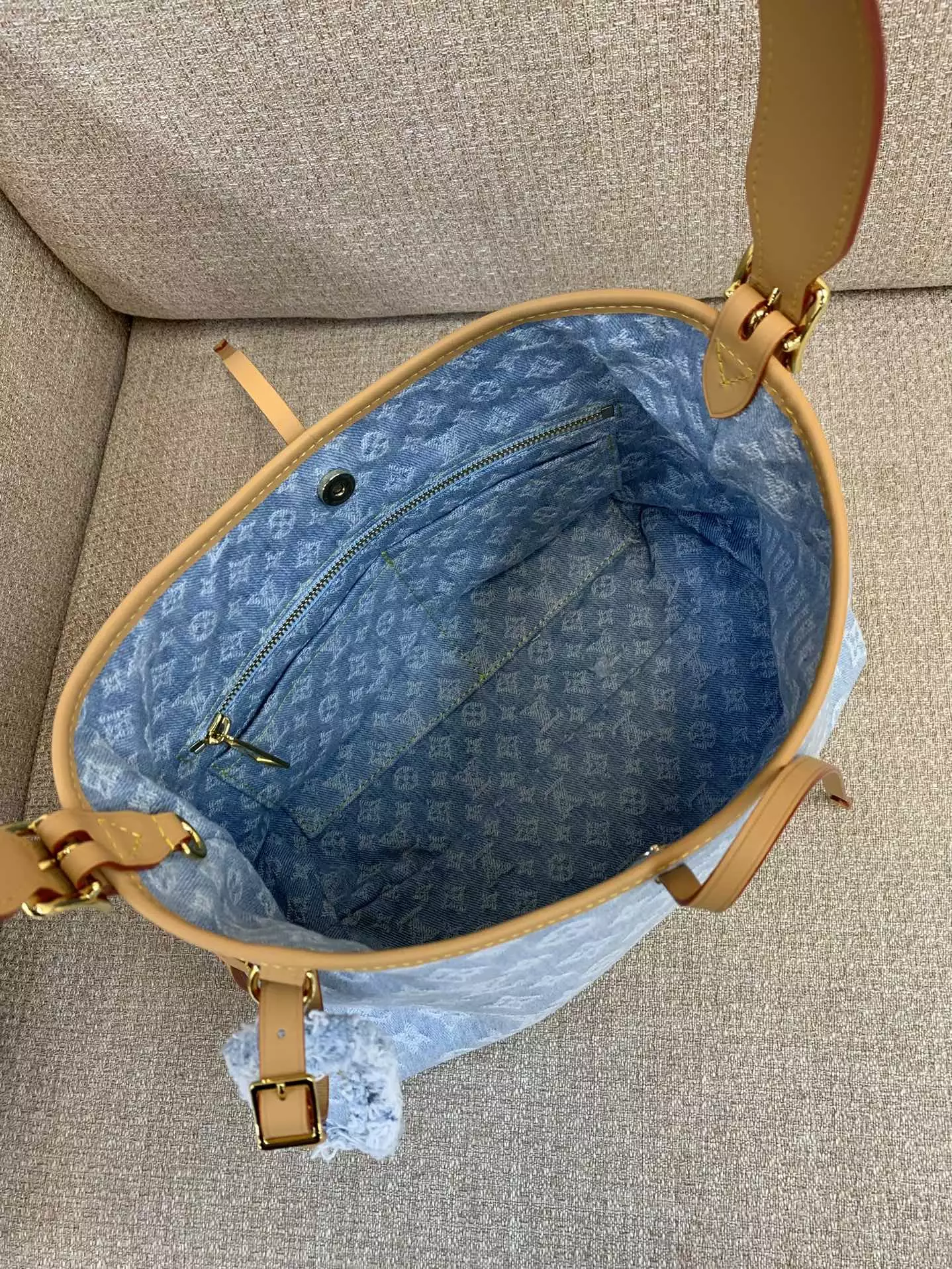 CarryAll PM Bag Monogram Denim Organic Cotton - Repbags.ru - Image 7