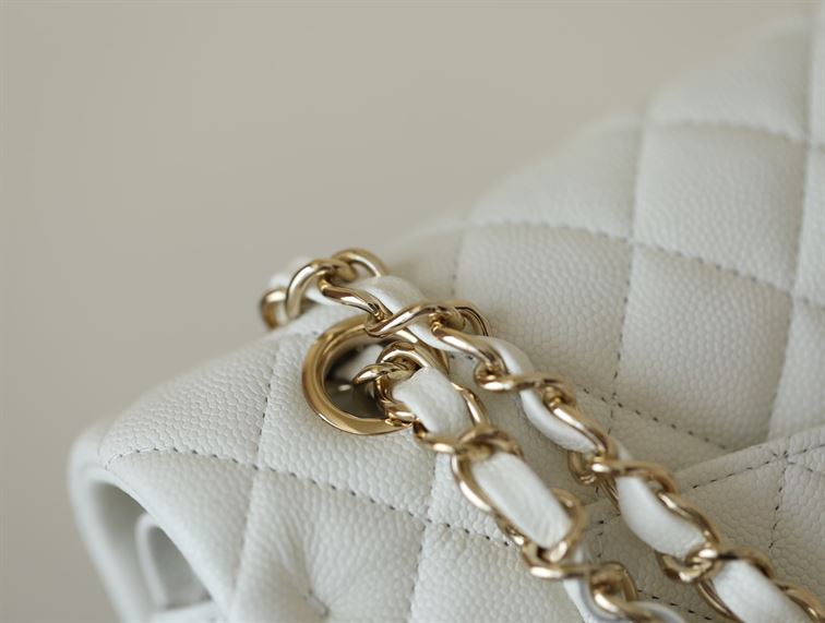 Chanel Classic Quilted Medium Double Flap Ivory - Image 9