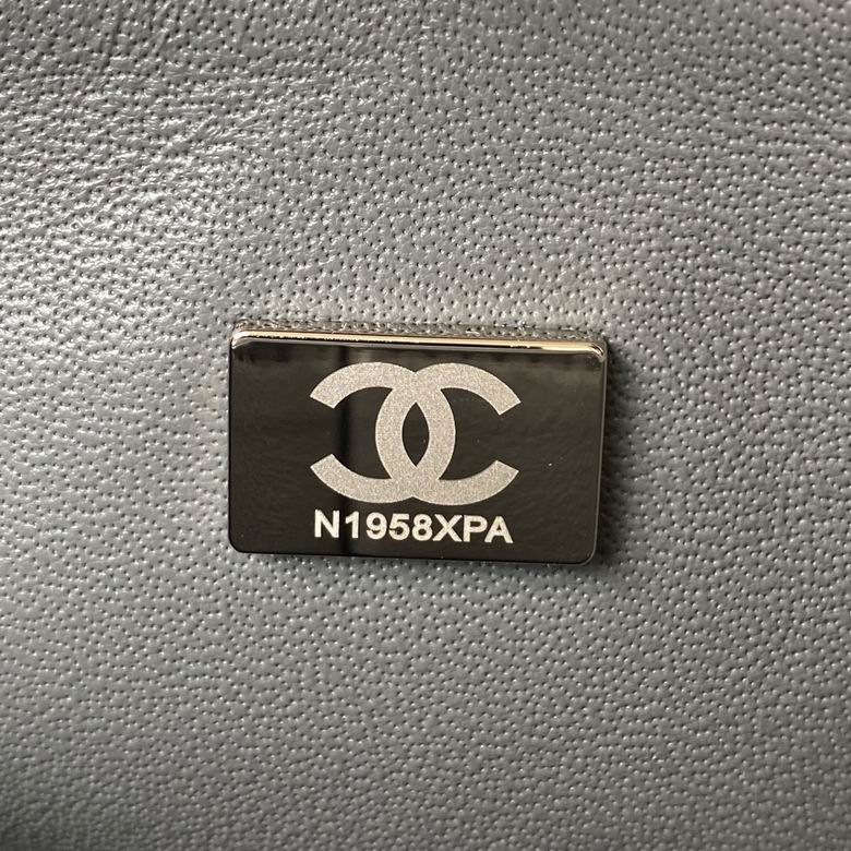 Chanel Lambskin Quilted Small Double Flap Grey - Image 10