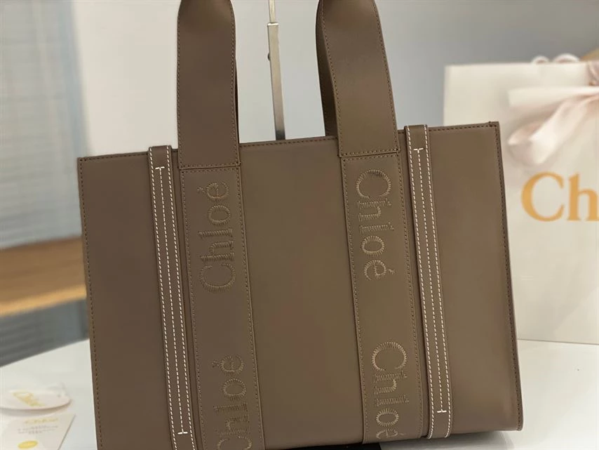 Chloé Medium Woody Tote Bag - MB005 - Image 5