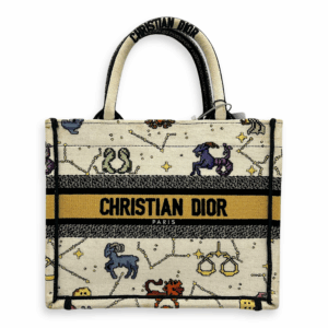 Book Tote Small White Tote Bag in Canvas