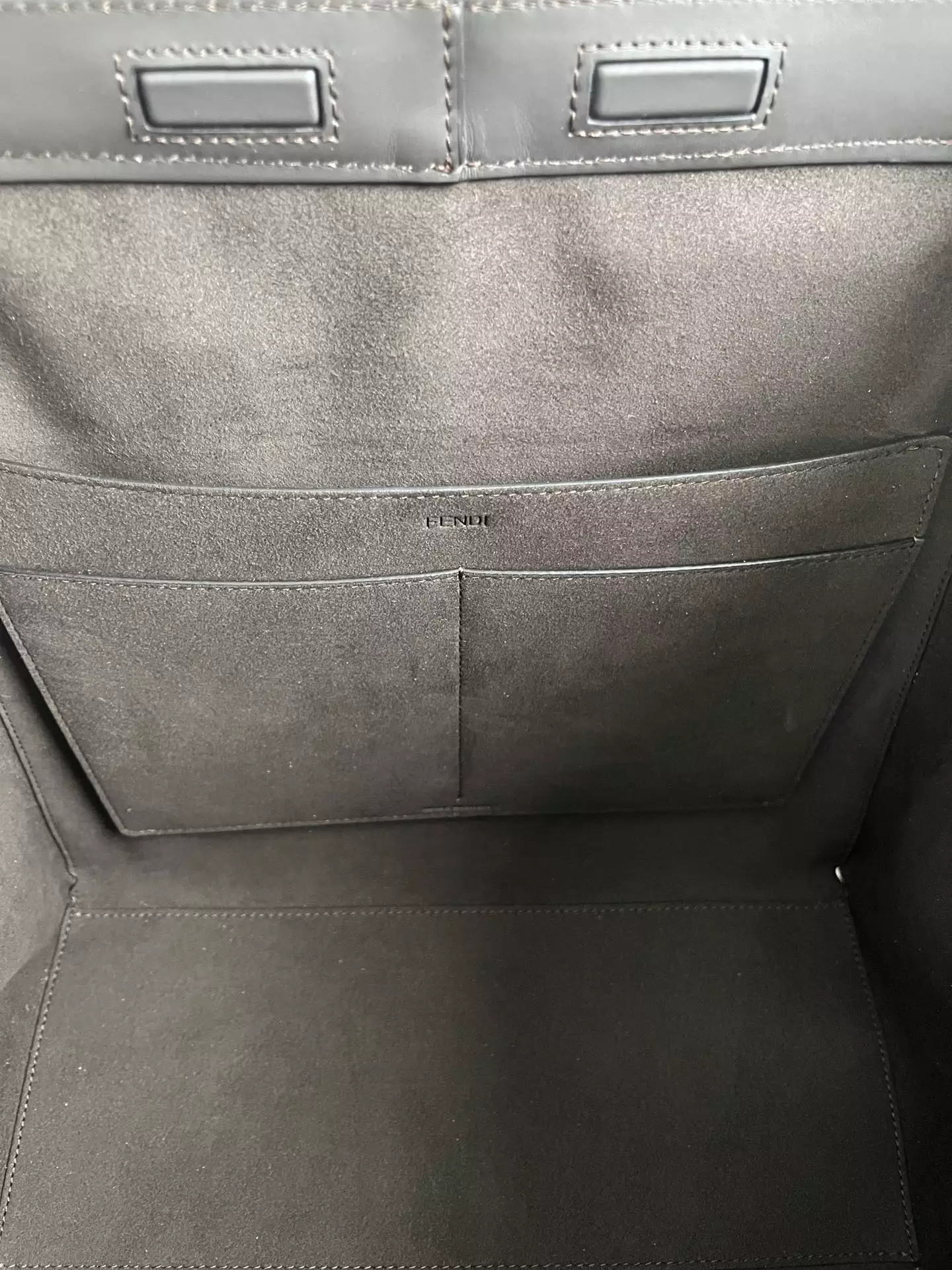 Fendi Origami Large Brown FF Jacquard Fabric Bag - Repbags.ru - Image 12