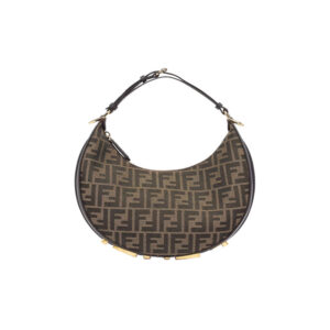 Fendigraphy Small Brown FF Jacquard Fabric Bag - Repbags.ru