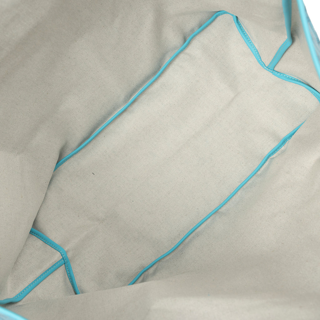 Goyard Goyardine Turquoise Saint Louis GM Tote Bag & Balise Towel Palladium Hardware - Image 9